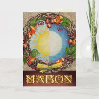 Cartes Pour Fêtes Annuelles Equinox Mabon Wreath