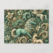 Cartes Pour Fêtes Annuelles Equinoxe céleste - licorne mythique (Devant)