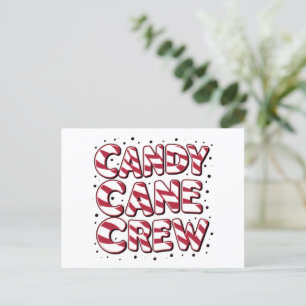 Cartes Pour Fêtes Annuelles Équipage de l'amant de bonbon de Noël Xmas Pyjama