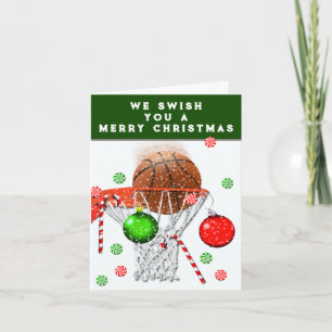 Cartes Pour Fêtes Annuelles Équipe de basket-ball Noël