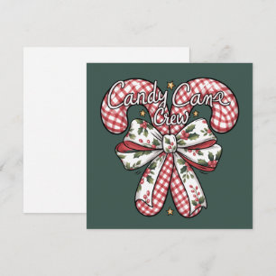 Cartes Pour Fêtes Annuelles Équipe de bonbons de Noël Prépa Fêtes de Noël