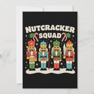 Cartes Pour Fêtes Annuelles Équipe de Casse-Noisette Noël Xmas Saison des Fête