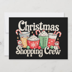 Cartes Pour Fêtes Annuelles Équipe de courses de Noël Café Noël Saison des fêt