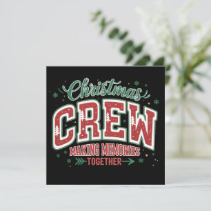 Cartes Pour Fêtes Annuelles Équipe de famille assortie de Noël créant des souv