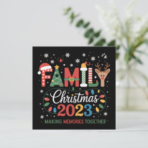 Cartes Pour Fêtes Annuelles Équipe de Noël 2025 Nous sommes une famille Fête f