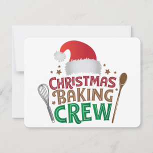 Cartes Pour Fêtes Annuelles Équipe de pâtisserie de Noël