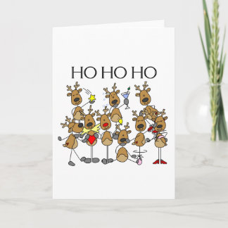 Cartes Pour Fêtes Annuelles Équipe de Reindeer