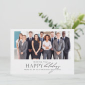 Cartes Pour Fêtes Annuelles Équipe d'entreprise professionnelle moderne (Debout devant)