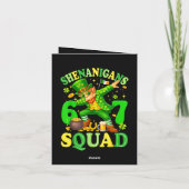 Cartes Pour Fêtes Annuelles Équipe Shenanigans (Dos)