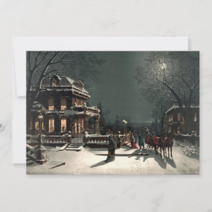Cartes Pour Fêtes Annuelles Ère victorienne vintage Réveillon de Noël