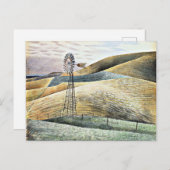 Cartes Pour Fêtes Annuelles Eric Ravilit, Windmill (Devant / Derrière)