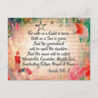 Ésaïe 9:6 "Pour nous un enfant est né" Noël