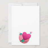 Cartes Pour Fêtes Annuelles Escargot de la Saint-Valentin (Dos)