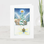 Cartes Pour Fêtes Annuelles Escargot et écureuil III : Décoration (Devant)