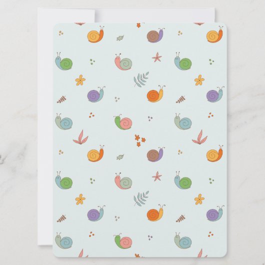 Cartes Pour Fêtes Annuelles Escargots amusants (Devant)