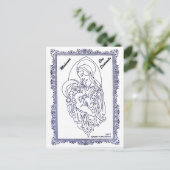 Cartes Pour Fêtes Annuelles Escroquerie Santacito de Madonna (Debout devant)