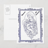 Cartes Pour Fêtes Annuelles Escroquerie Santacito de Madonna (Devant / Derrière)