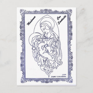 Cartes Pour Fêtes Annuelles Escroquerie Santacito de Madonna