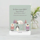 Cartes Pour Fêtes Annuelles Eskimo Moving Announcement (Debout devant)