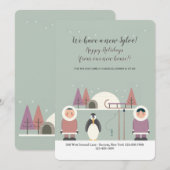 Cartes Pour Fêtes Annuelles Eskimo Moving Announcement (Devant / Derrière)