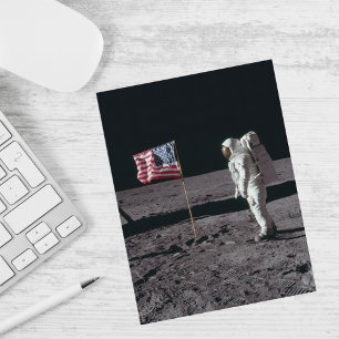 Cartes Pour Fêtes Annuelles Espace extra-atmosphérique, astronaute sur la lune