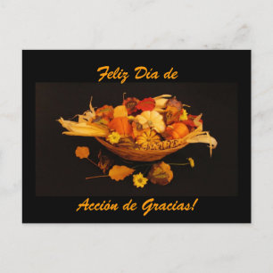 Cartes Pour Fêtes Annuelles Espagnol : Dia de Accion De Gracias