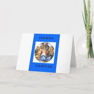Cartes Pour Fêtes Annuelles Espagnol Pâques de Felices Pascuas