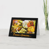 Cartes Pour Fêtes Annuelles Espagnol : Thanksgiving/Dar Gracias (Devant)