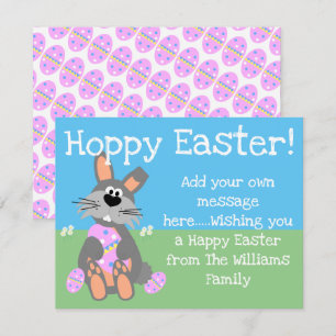 Cartes Pour Fêtes Annuelles Espèce de lapin mignon de Pâques