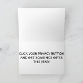 CARTES POUR FÊTES ANNUELLES ESPÉRONS QUE PÈRE NOËL NE SE TROUVE PAS SUR FACEBO (Intérieur)