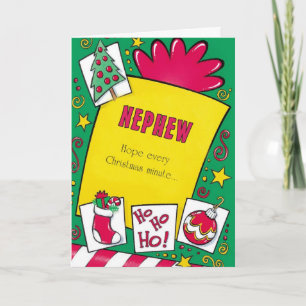 Cartes Pour Fêtes Annuelles Espoir de neveu chaque minute de Noël…