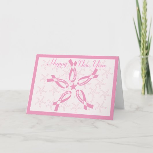 CARTES POUR FÊTES ANNUELLES ESPOIR ROSE (Devant)