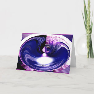 Cartes Pour Fêtes Annuelles Esprit descendant art violet