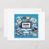 Cartes Pour Fêtes Annuelles essai (Devant / Derrière)