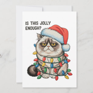 Cartes Pour Fêtes Annuelles Est-ce que ces lumières de Noël de Grumpy Cat sont