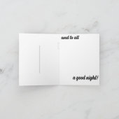 Cartes Pour Fêtes Annuelles Et à tous une bonne nuit (Intérieur)