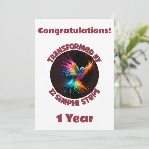 Cartes Pour Fêtes Annuelles Étape de Personnaliser Transformée par 12 étapes s