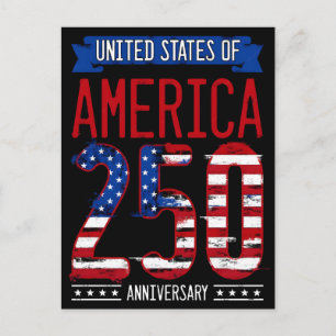 Cartes Pour Fêtes Annuelles États-Unis d'Amérique 250e anniversaire