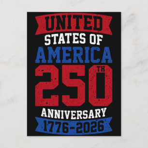Cartes Pour Fêtes Annuelles États-Unis d'Amérique 250e anniversaire 1776 20