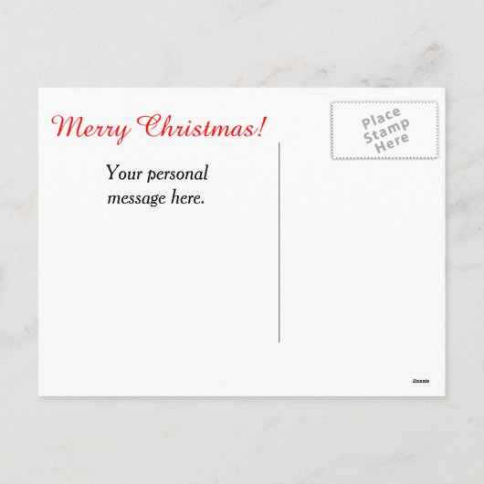 Cartes Pour Fêtes Annuelles États-Unis de Santa Claus Christmas (Dos)