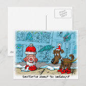 Cartes Pour Fêtes Annuelles Été en conflit au sujet des vacances ? (Devant / Derrière)