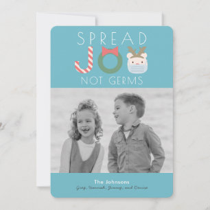 Cartes Pour Fêtes Annuelles Étendre Joyer Polar Ours Masque bleu Noël Photo