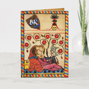 CARTES POUR FÊTES ANNUELLES ETERNAL LOVE VALENTINE'S DAY PARCHMENT MONOGRAM