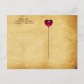 CARTES POUR FÊTES ANNUELLES ETERNAL LOVE VALENTINE'S DAY PARCHMENT MONOGRAM (Dos)