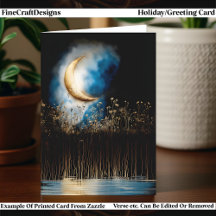 Ethereal Crescent Moon, Yule & Winter Solstice