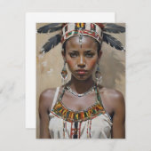 Cartes Pour Fêtes Annuelles Ethiopienne C (Devant / Derrière)