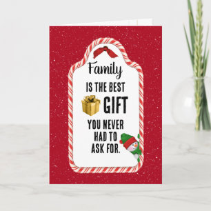 Cartes Pour Fêtes Annuelles Étiquette de cadeau de Noël pour la famille