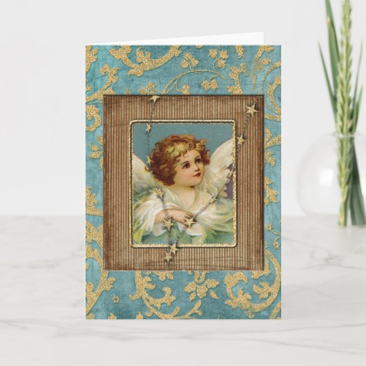 Cartes Pour Fêtes Annuelles Étoile d'ange bonnes fêtes (Devant)