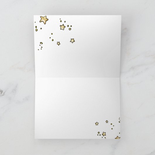 Cartes Pour Fêtes Annuelles Étoile de Jingle (Intérieur)