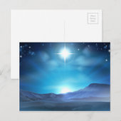 Cartes Pour Fêtes Annuelles Étoile de nativité de Noël de Bethlehem (Devant / Derrière)